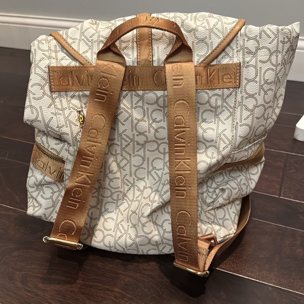 Calvin Klein Monogram Backpack EUC - image 13